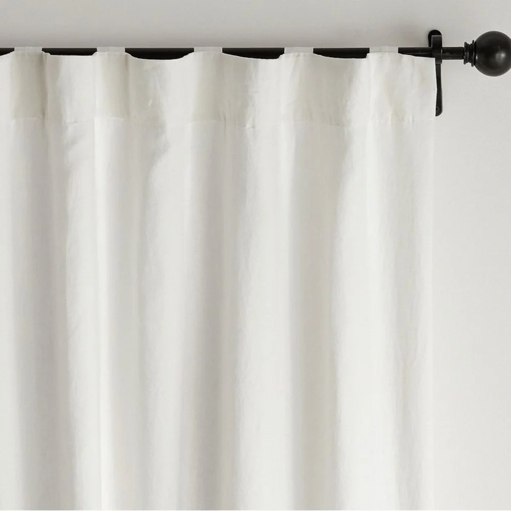 NWT Pottery Barn 100% linen Blackout Curtain Ivory